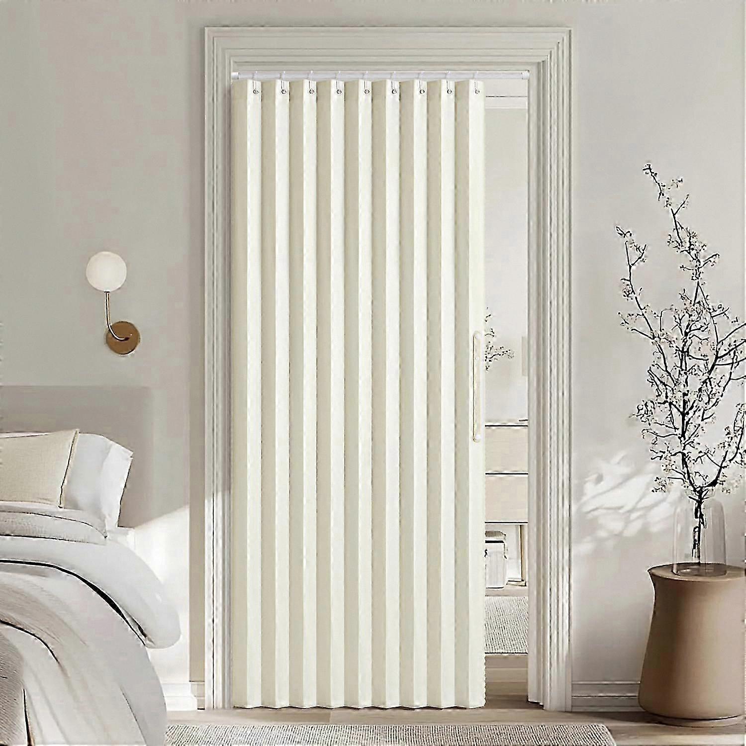 Magnetic Folding Door Curtains for Doorways, Closet Dividers, Room Separators with Accordion Style Design