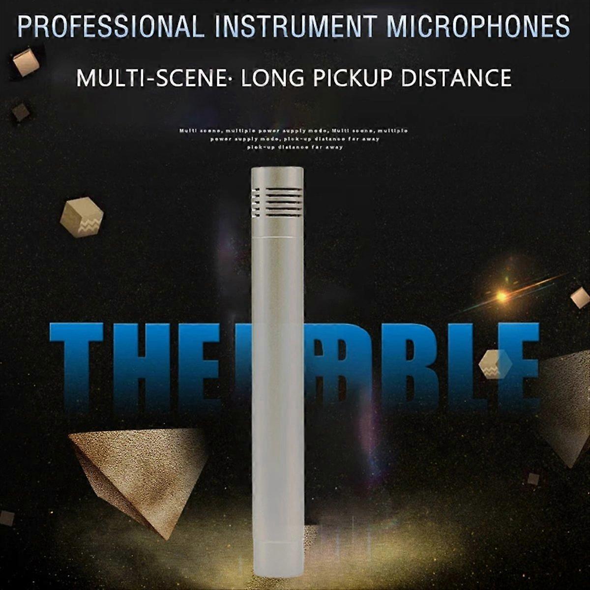 1 Pair C02 Pen-Shaped Condenser Microphone Shockproof Clip B