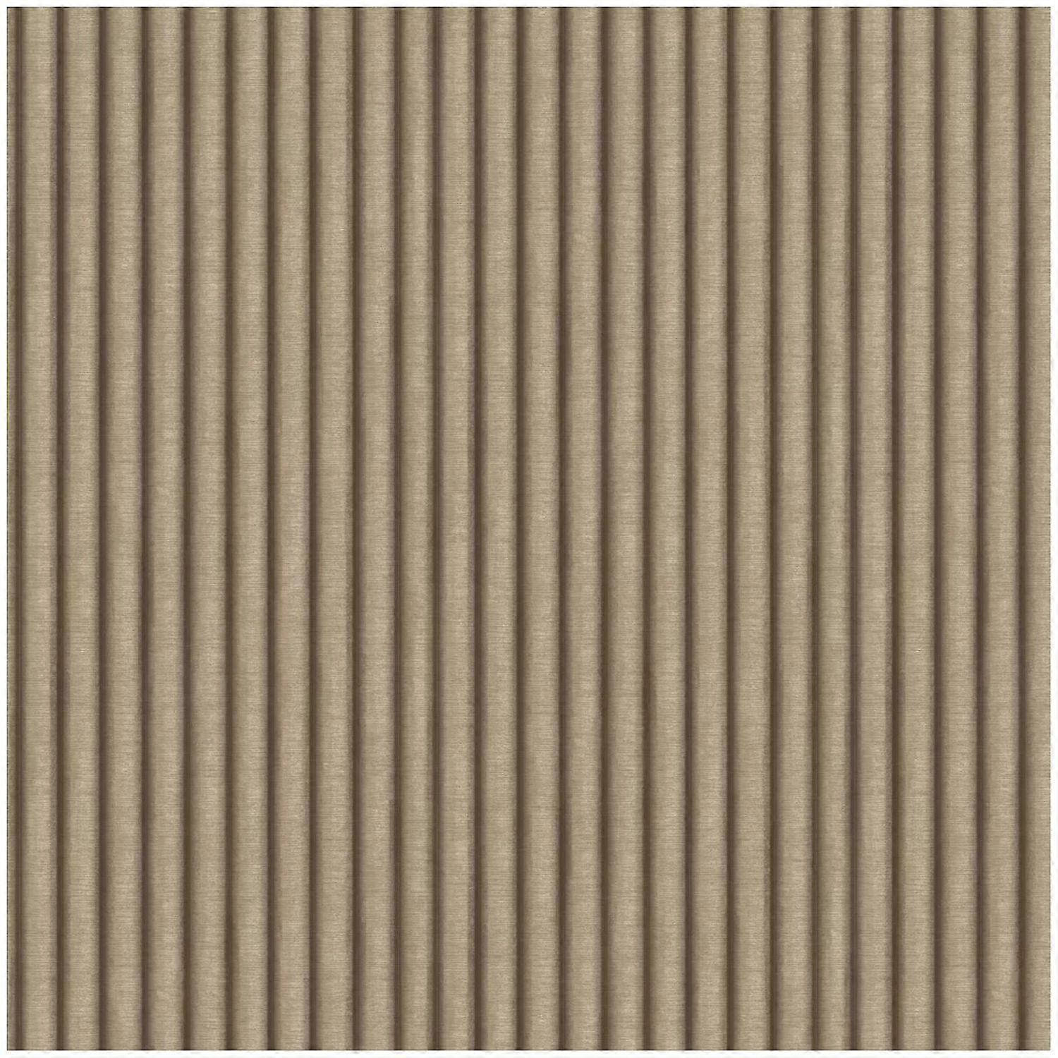 Grandeco Gilded Stripe Bronze Vinyl Wallpaper