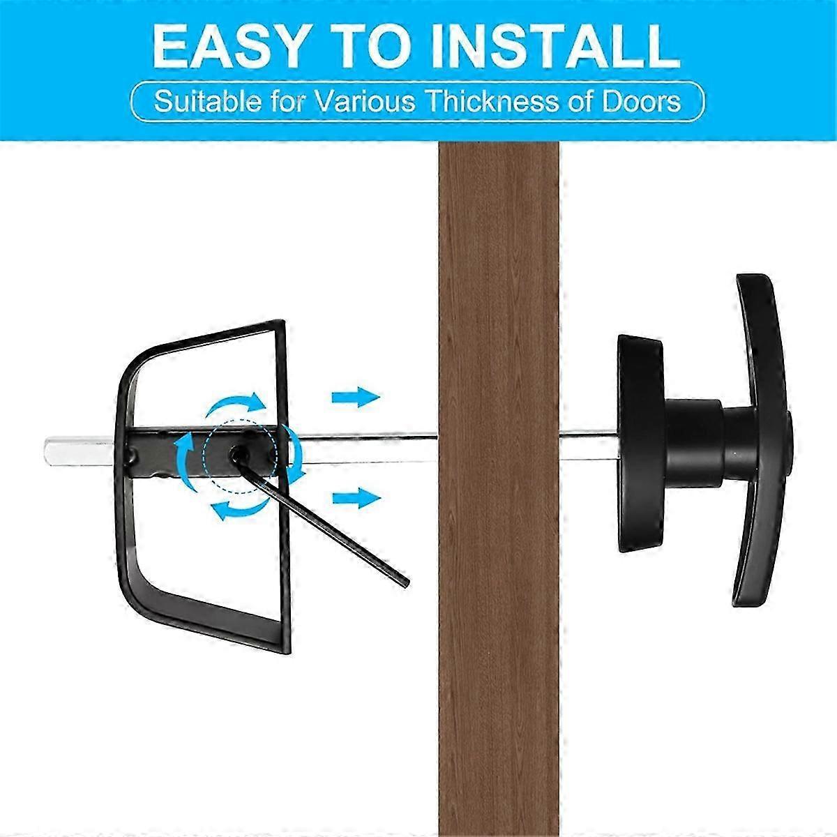 Raskas vajalukko puutarhavajoihin, jossa on 4,5 tuuman varsi ja 2 avainta