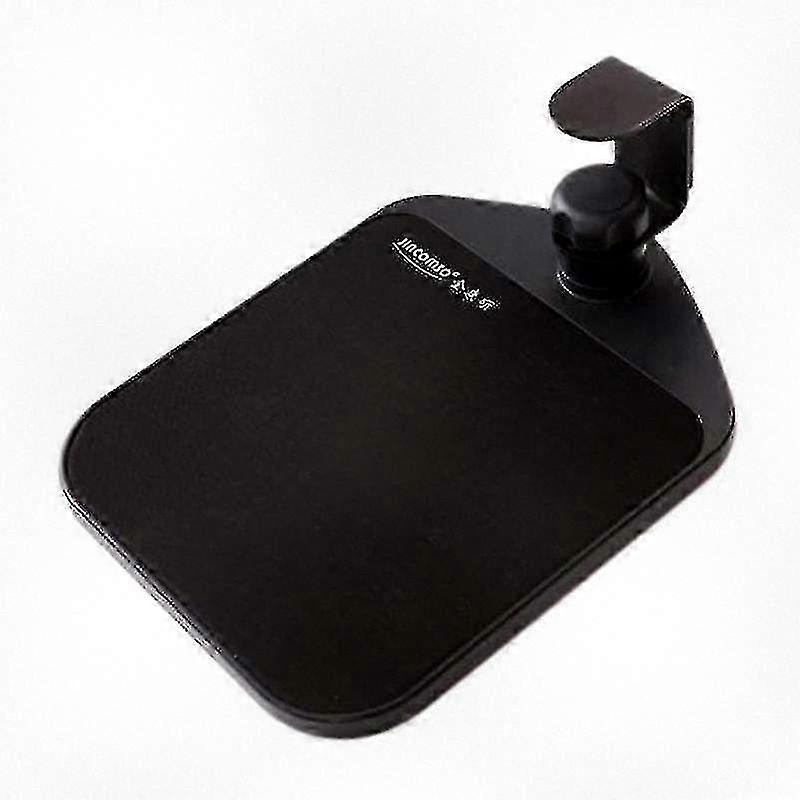 Rotatable Fixed Mouse Pad with Wrist Support, Ergonomic Computer Mouse Tray Accessory in Black for Comfortable Hand Positioning