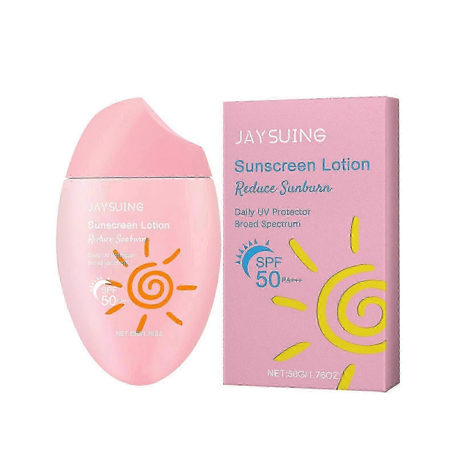 SPF 50+ Sunscreen Cream with Intensive UV Protection and Broad Spectrum UVA/UVB Coverage, Lightweight and Moisturizing