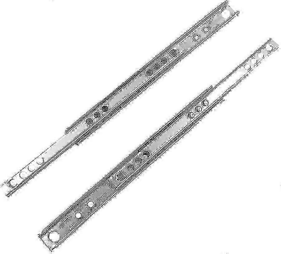 2025 Drawer Rail,w17mm 1pair Metal Drawer Rail Runners Ball Bearing Drawer Rail Rail -QH