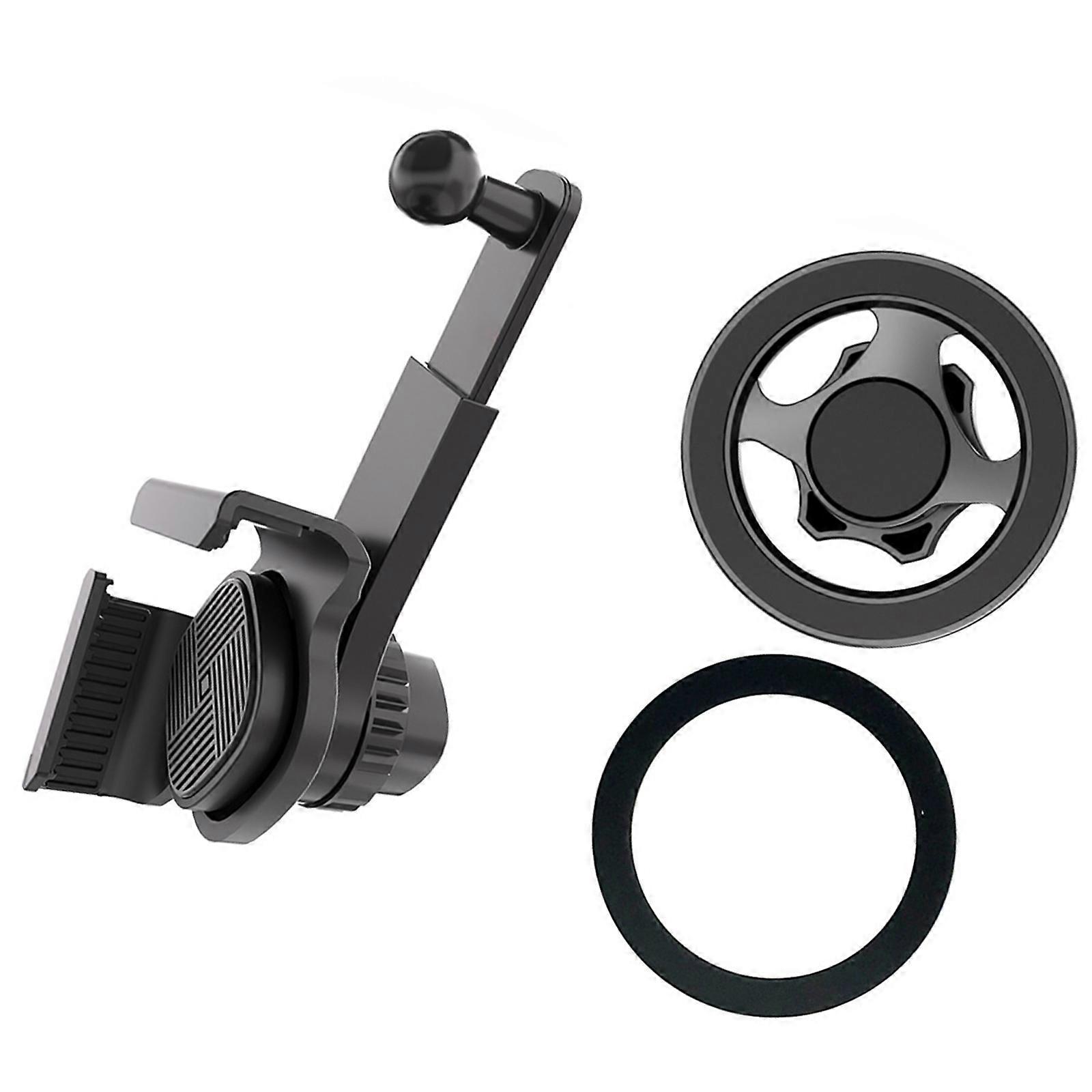 Car Mounted Display Screen Mobile Phone Holder 360 Degree Rotation Magnetic Mount for Electric Vehicle Multicolor