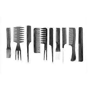 10pcs / Set Professional Hair Styling Combs Salon Barber Combs for Different Functions