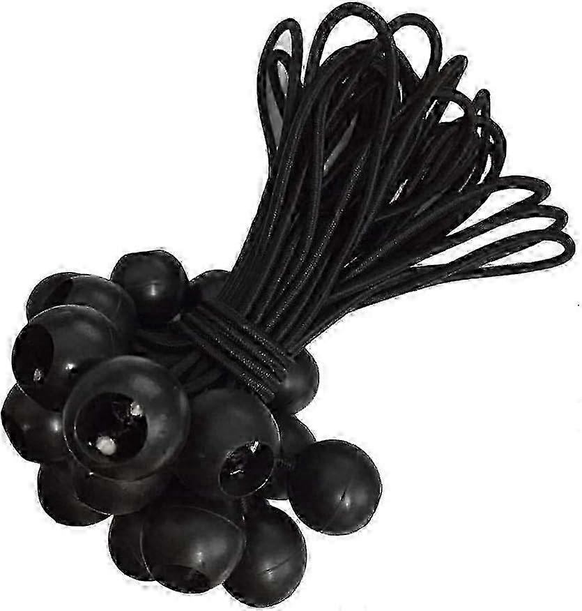 Set of 25 Rubber Tensioners with Ball for Tarpaulins