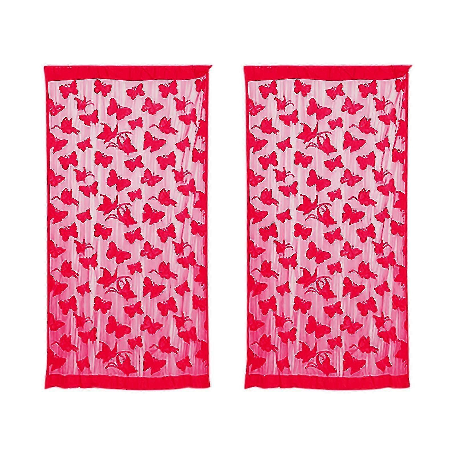 2pcs Scalewing Thread Curtain Partition Door Curtain Decorative Background Curtain