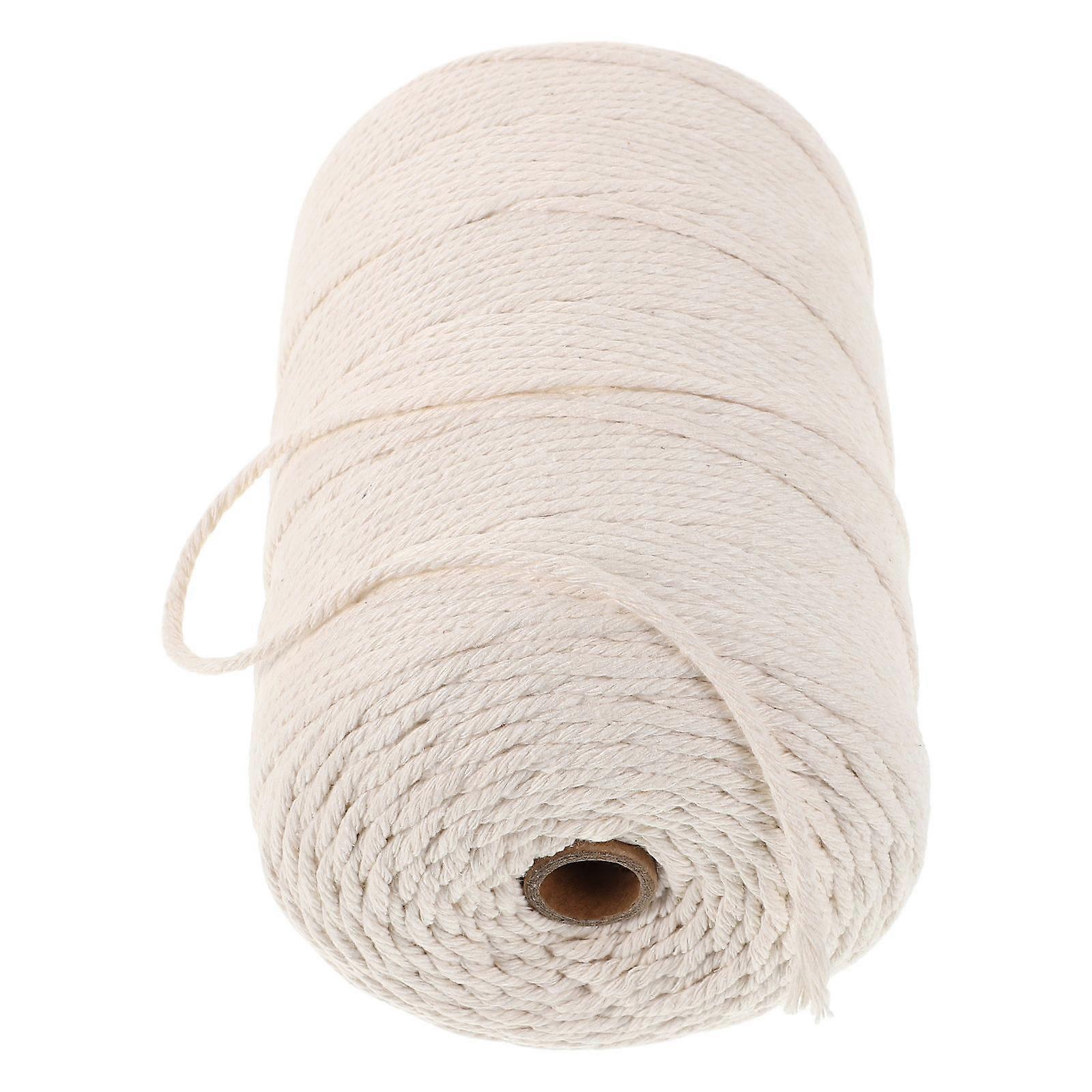 Beige Cotton Cord Macrame Rope Used for Crafting 1 Roll Versatile Cotton Rope