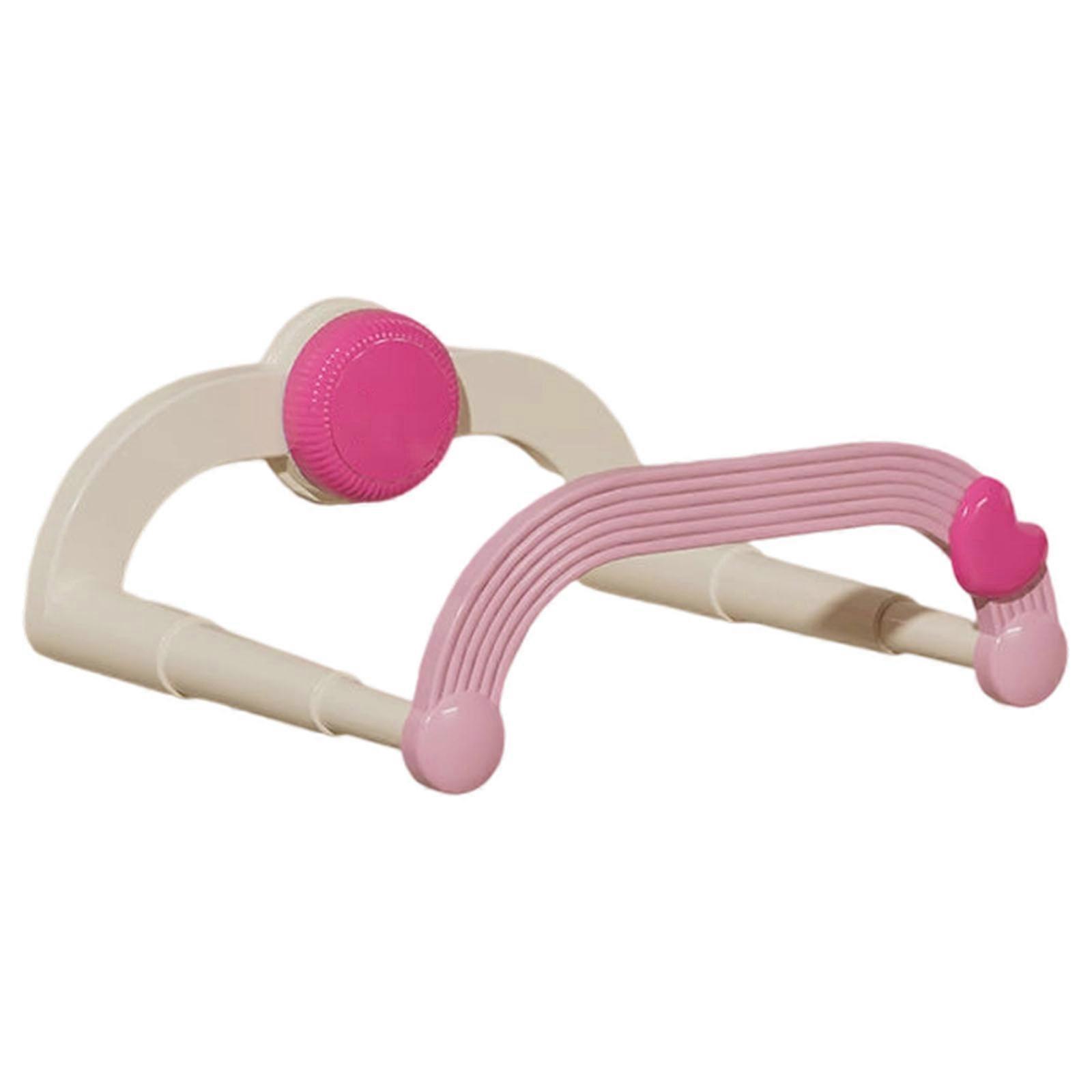 Extendable Shower Cart Wall Mounted Planner for Towels Toiletries Bathroom Rudiments  pink