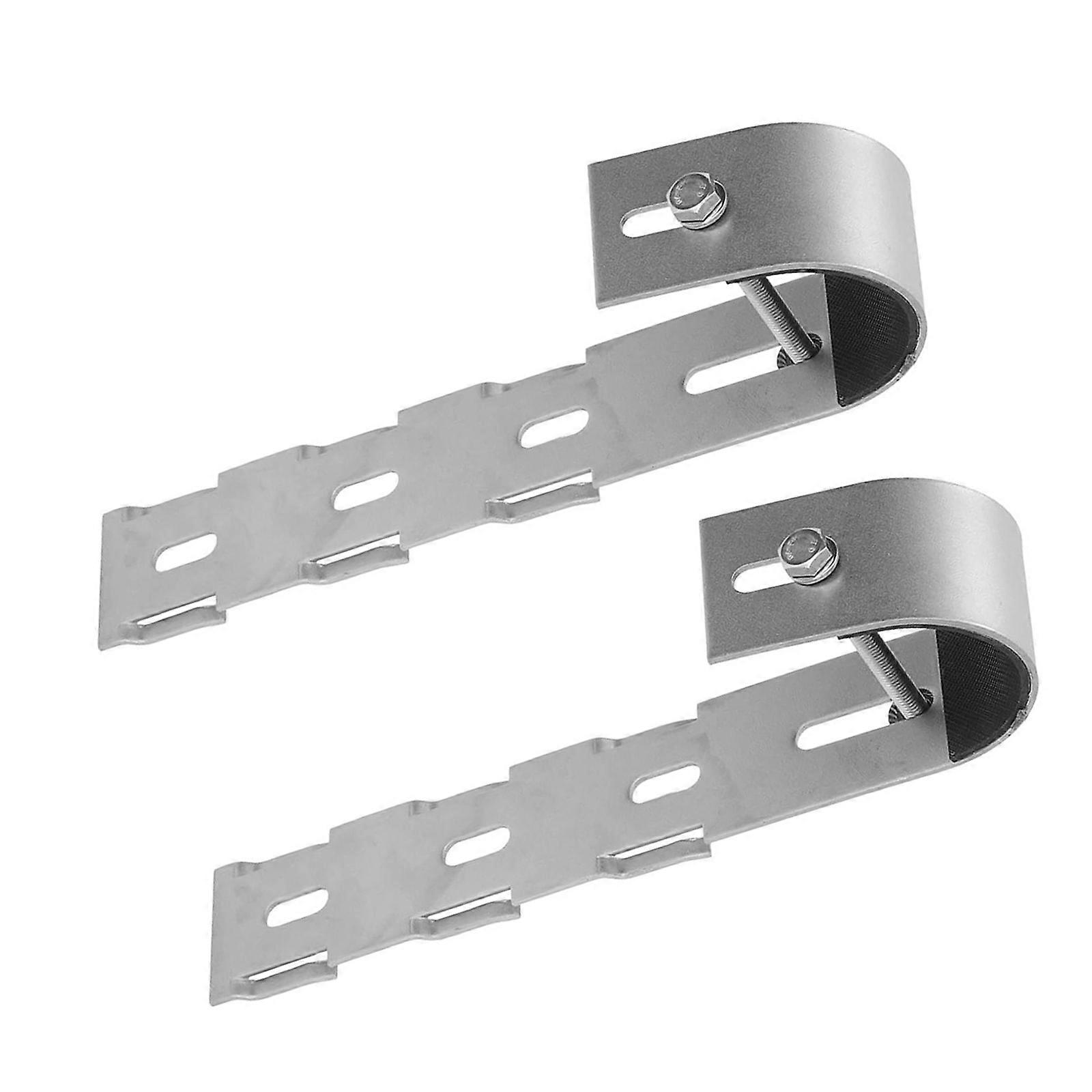 Solar Mounting Brackets Set of 2 Rustproof Untarnished Fasteners for Porch Solar Panes Secure Against Slip Plan Space Efficient Multicolor