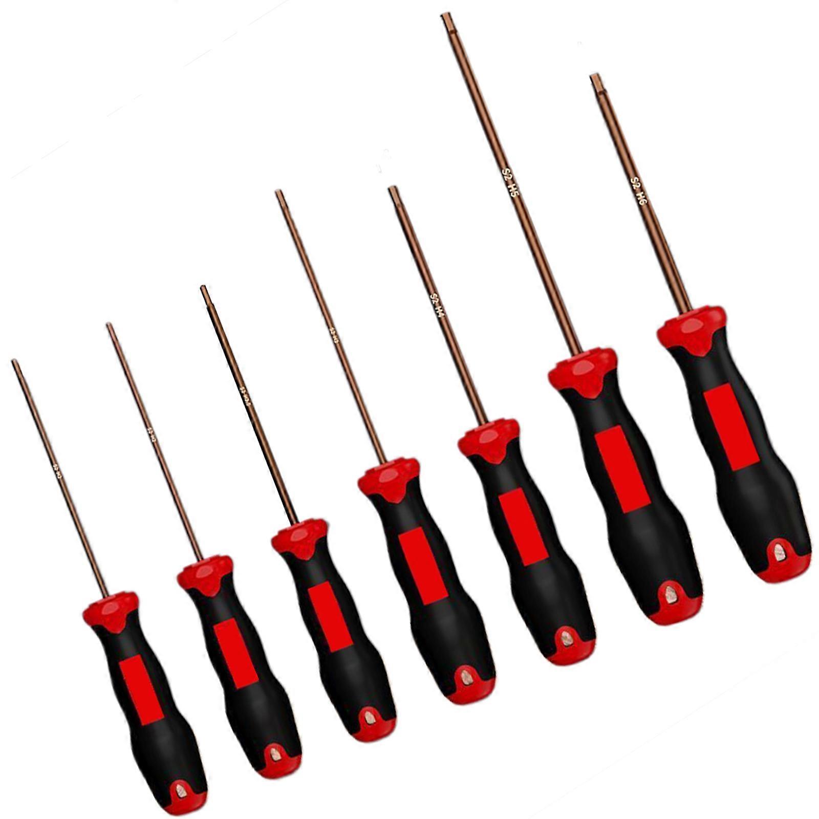 Multipurpose Hex Screwdriver High Strength Alloy Steel Magnetic Hexagonal Screwdriver for Household and Professional Use Multicolor