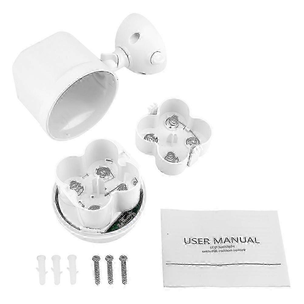 360 - Degree Rotatable 4 - LED Wall Lamp with Motion - Sensor Spotlight