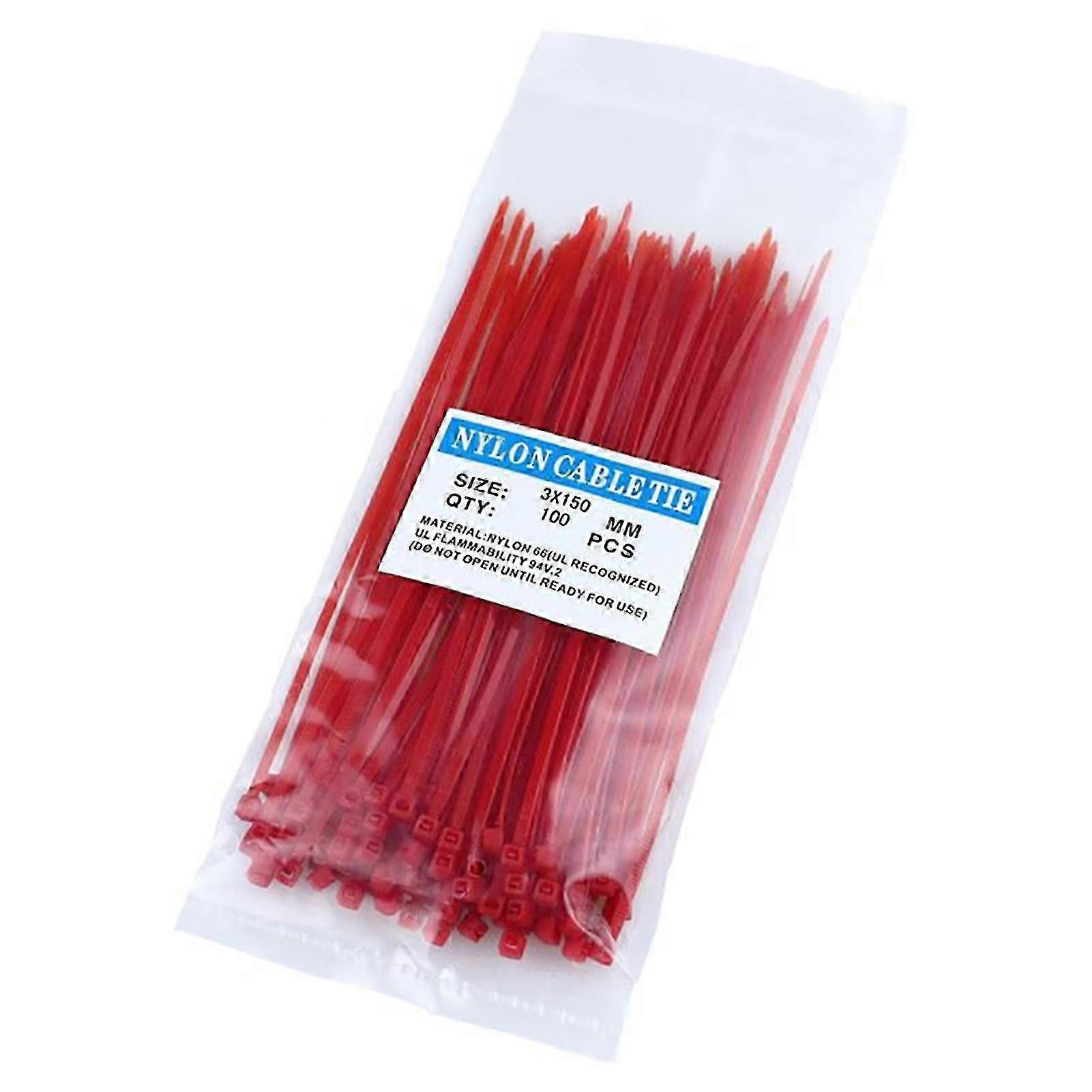 100pcs Strong Self-Locking Cable Ties for Home and Professional Wiring