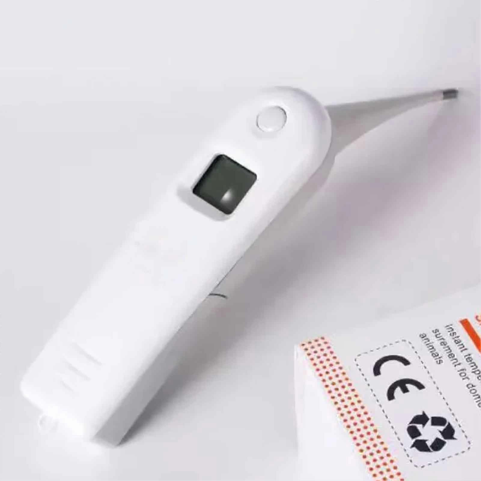 Automatic Veterinary Thermometer with LCD Display Buzzer and Memory for Pets and Farm Animals
