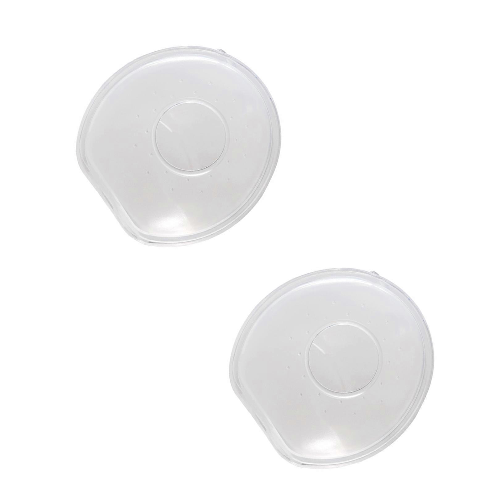Set of 2Pcs Wearable Breast Milk Catcher with Visible 60ml Scale Soft Food Grade Silicone for Comfortable Pumping  transparent