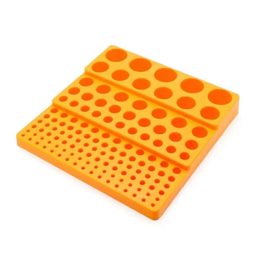 Multifunctional Drill Holder 131 Hole Tool Holder Box Drill Bit Storage Box Yellow