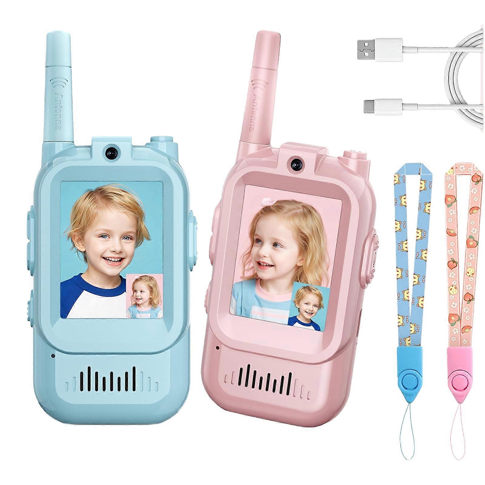Popular Video Walkie Talkie Intercom Toy Long Distance Easy to Use Communication Device Toy For Kids Outdoor Activity Multicolor