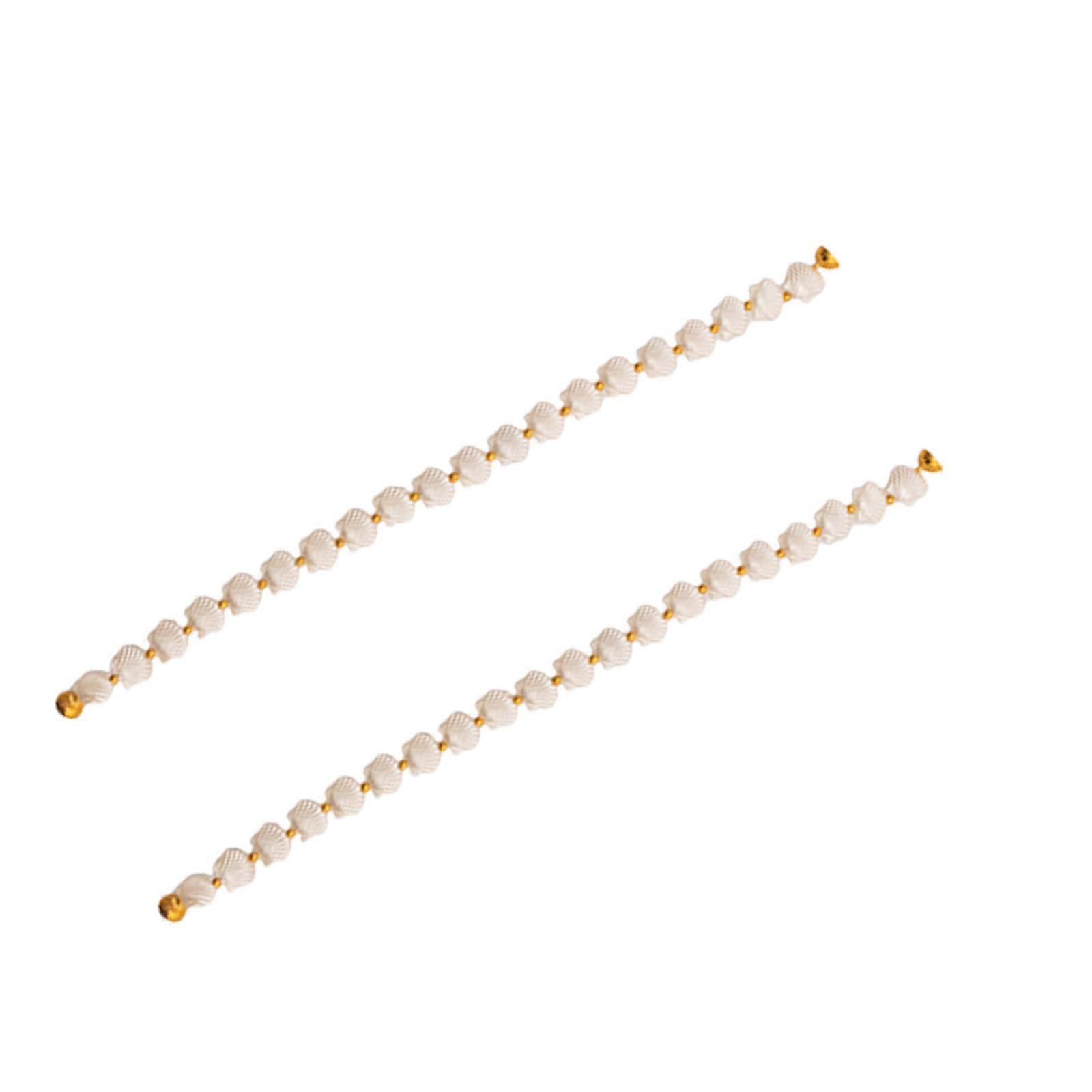 Versatilitys Shell Pattern Curtain Tiebacks Magnetic Curtains Holdbacks Ideal for Enhancing Any Interior Styles  White