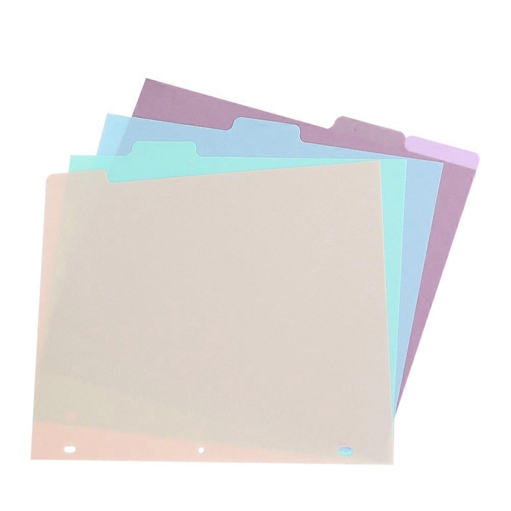 Paper Dividers With Inserts Rectangular Shape Business Use Document Separation 27.80X21.50X0.10CM 1Set