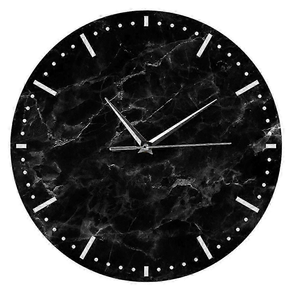 クリエイティブシンプルなマーブリングパターンの壁時計アクリルスクエアハンギングストアディスプレイ1パック