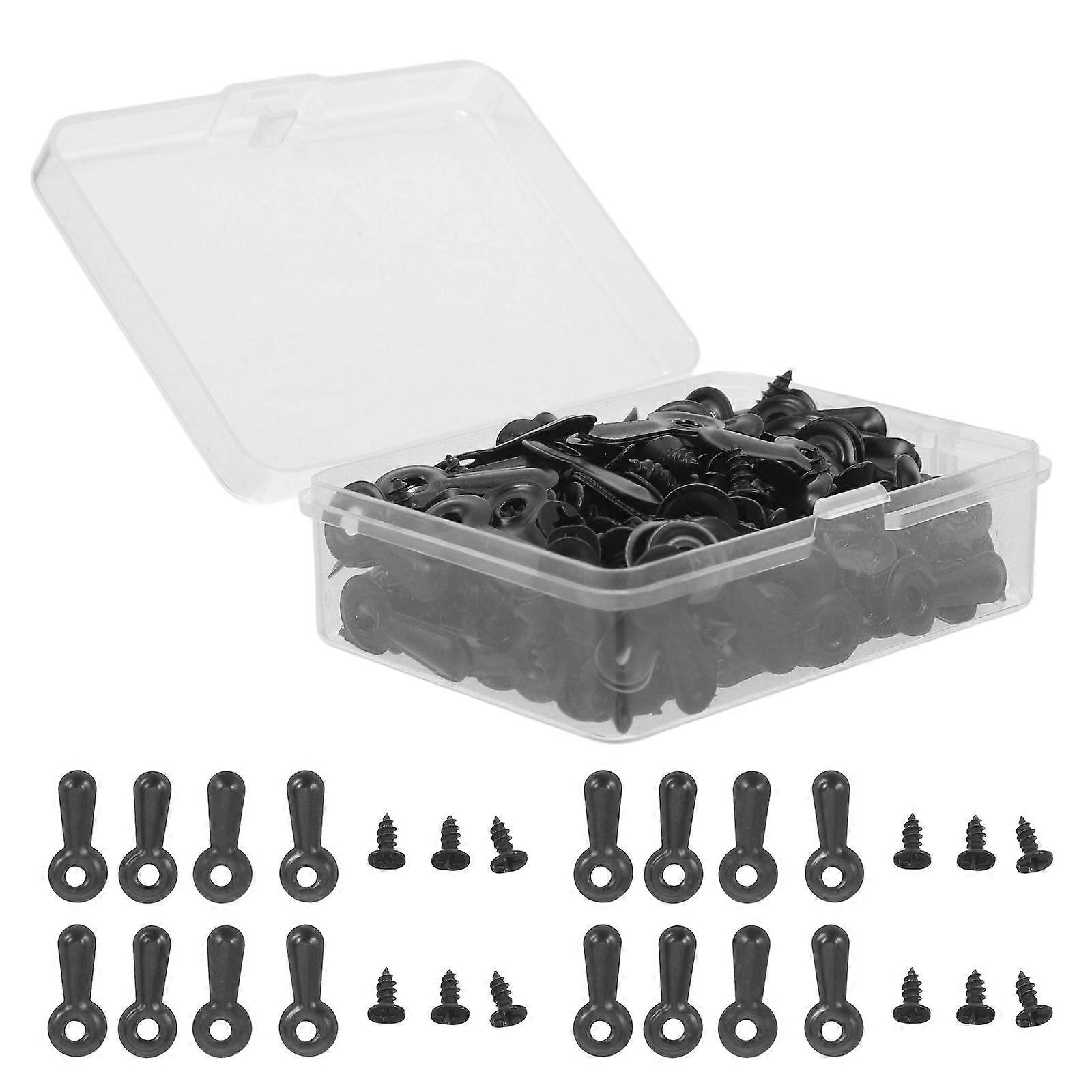 Frame Backing Staple Picture Frame Hardware for Craft 160Pcs Black Clips