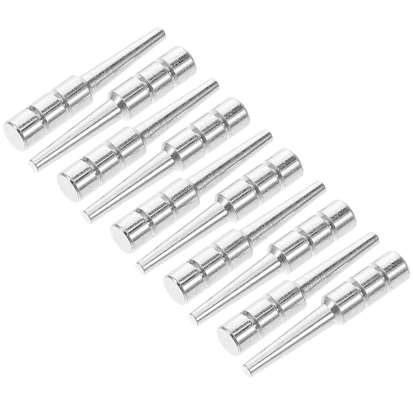 10Pcs Silver Cribbage Pegs Metal for Game Scoring Supplies with Durable Design
