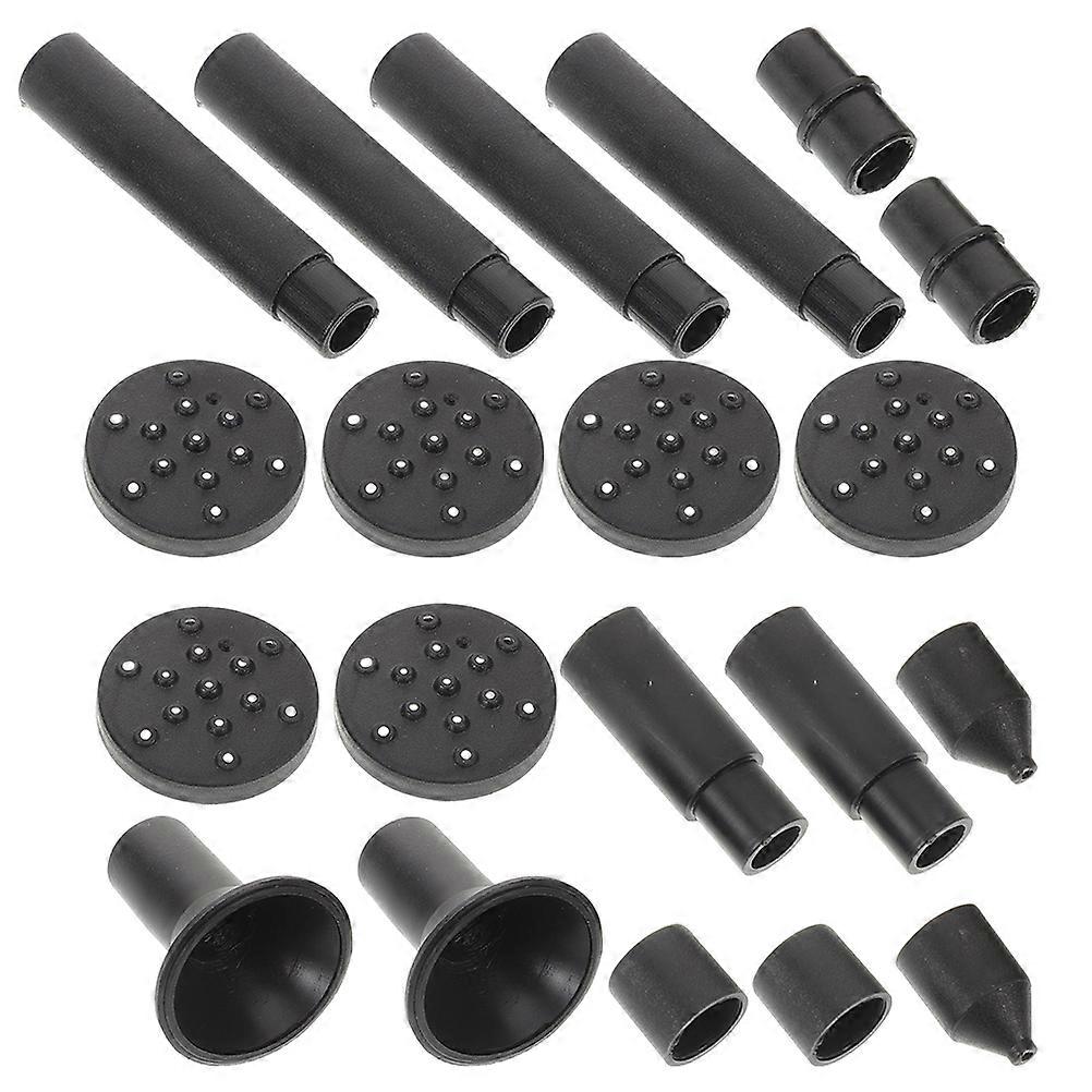 Solar Fountain Nozzle Plastic Kit for Outdoor Use with 2Sets Connector Adapters