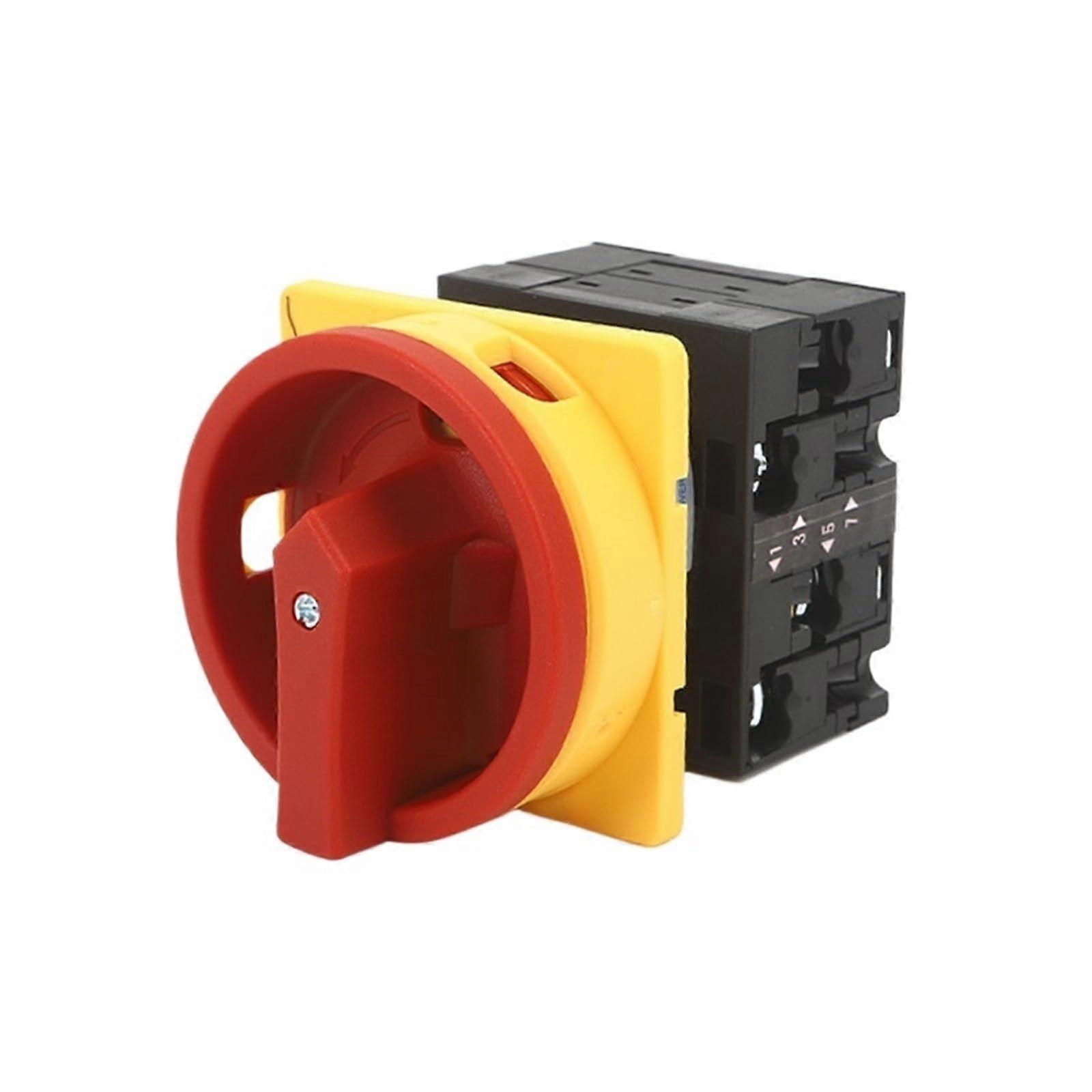 32A Rotary Cam Switch ON OFF Two Position Panel Mount Selector for Electric Control