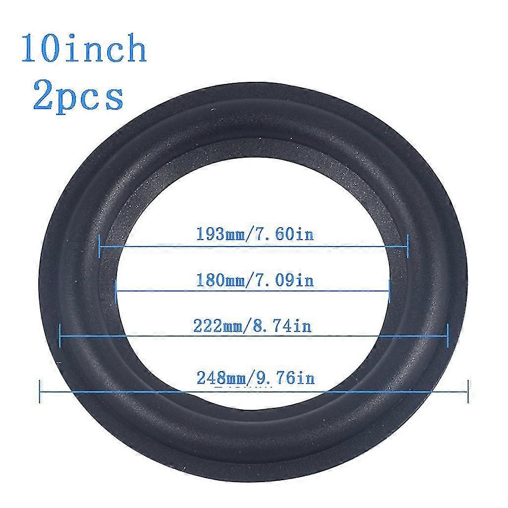 2Pcs/set Foam Ring Rubber Speaker Loudspeaker Speaker Surround Repair