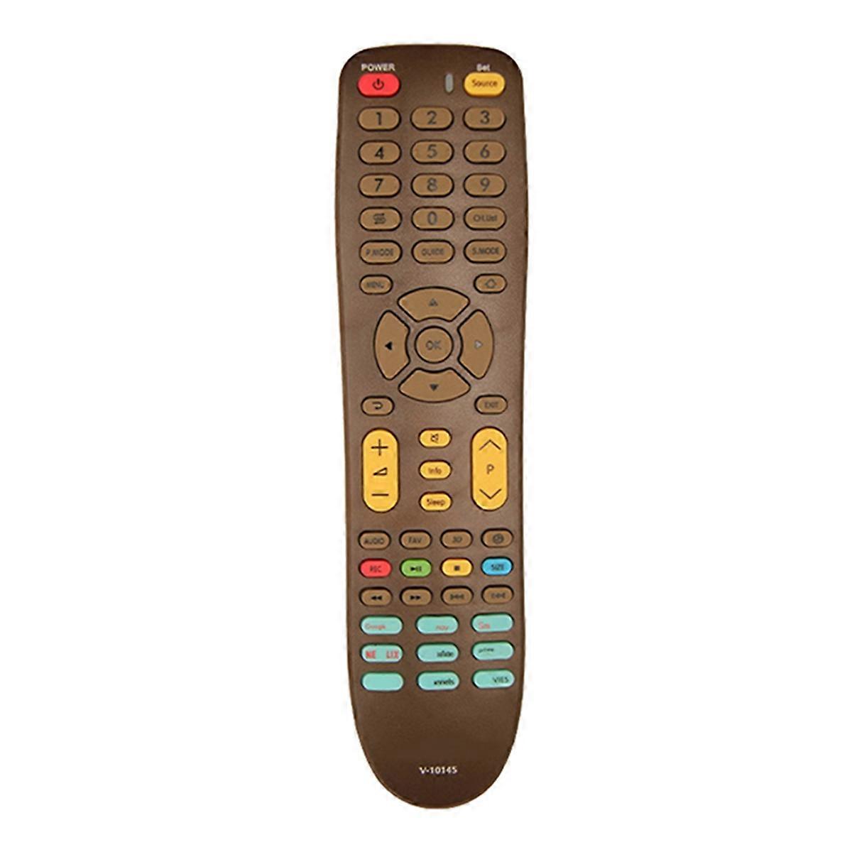 V-1014S Universal Remote Control Multi-Device Compatibility, Easy Setup for TV, DVD,Earthy Yellow