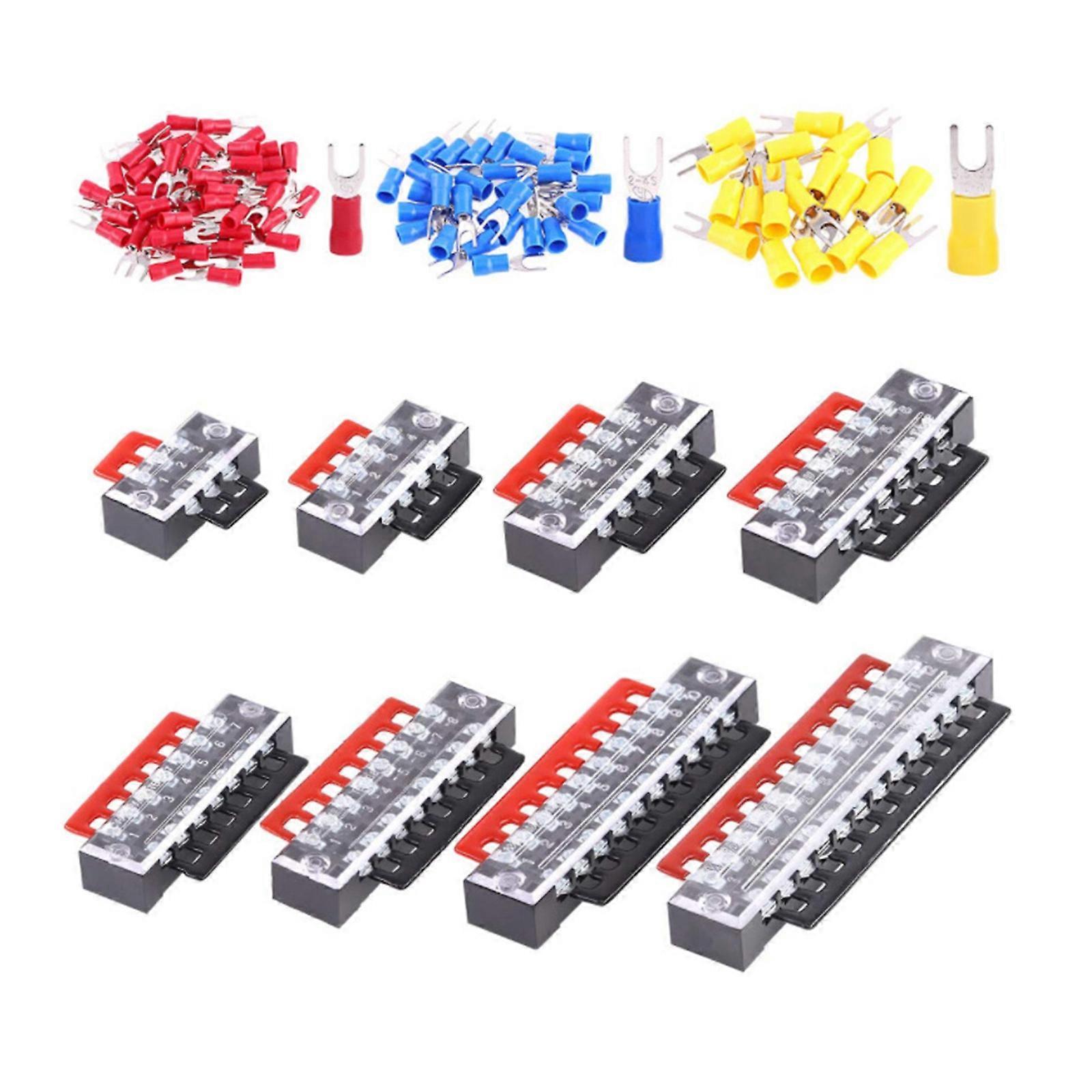 Durability Terminals Connectors with ABS and Steel Construction 600V 15A for Corrosions Resistance in Harsh Conditions Multicolor