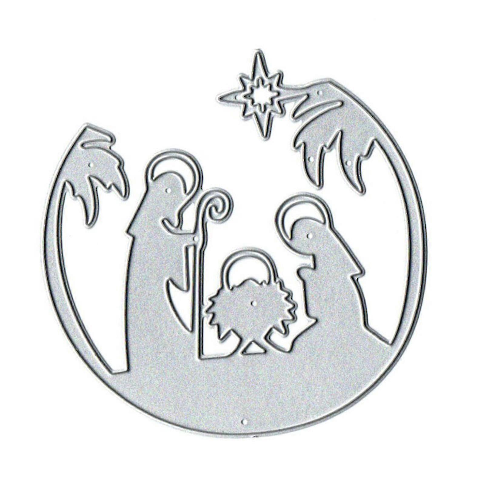 Scrapbook Nativity Metal Dies for Card Making
