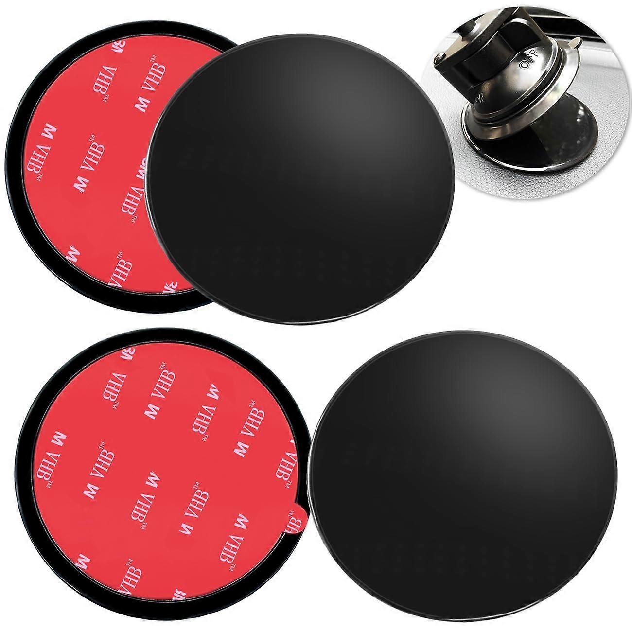 4 Pack 95mm Dashboard Mounting Discs with Strong Adhesive Hold for GPS, Phones and Car Cameras