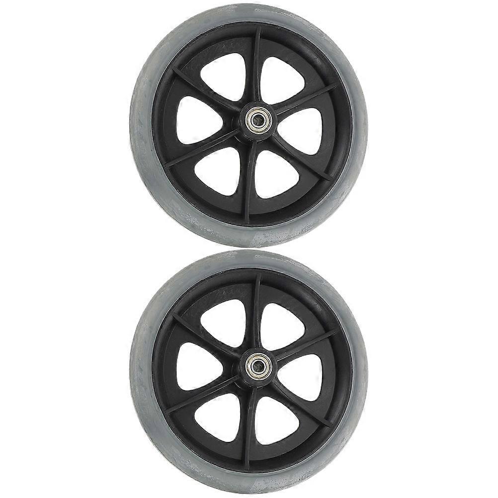 2pcs Rollstuhlräder Walker Vorderräder Antrieb Rollstuhl Ersatzteile
