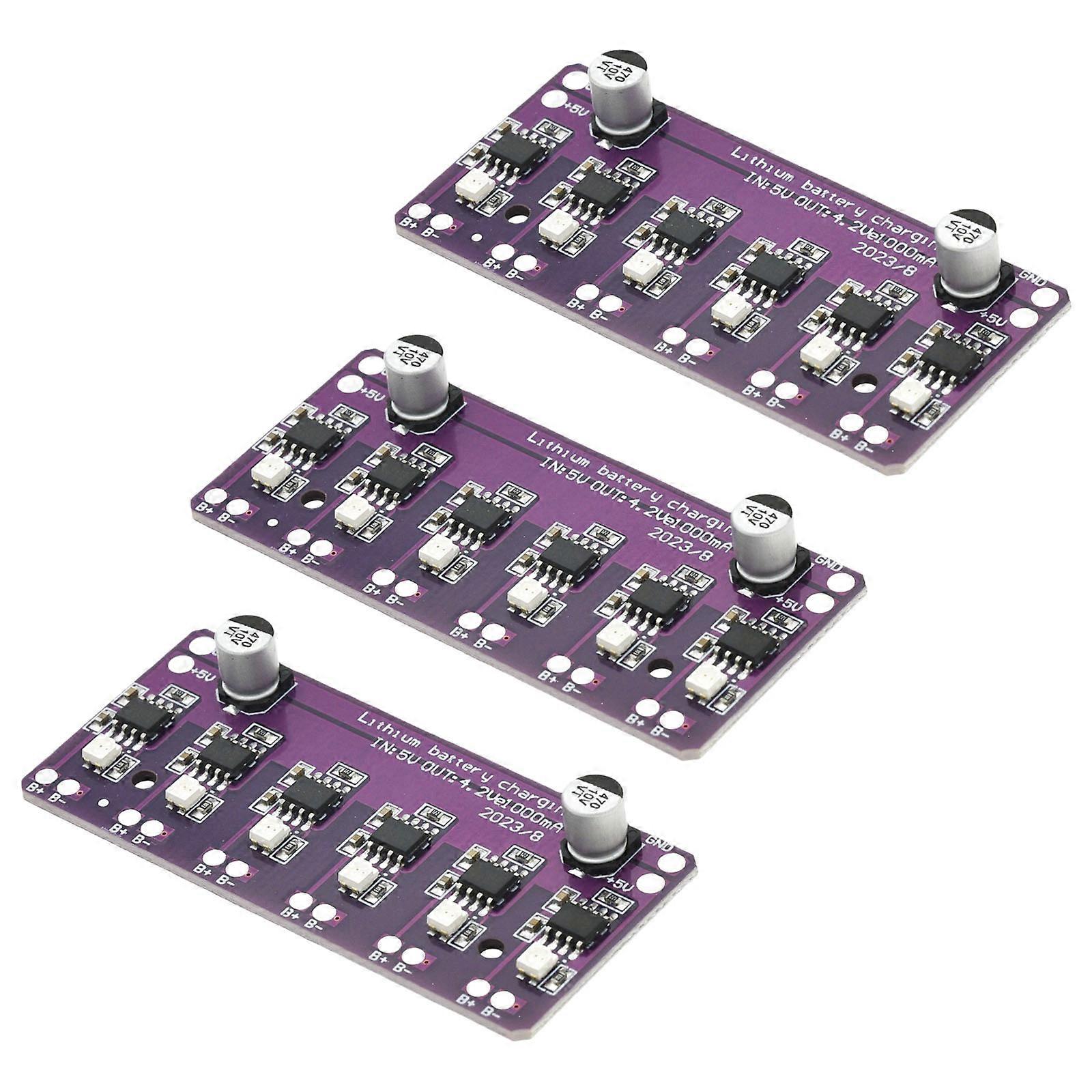 Intelligent Charging Management 18650 Lithiums Battery Charging Module for Portable Devices,Robots,DIY Projects Compact Size Multicolor