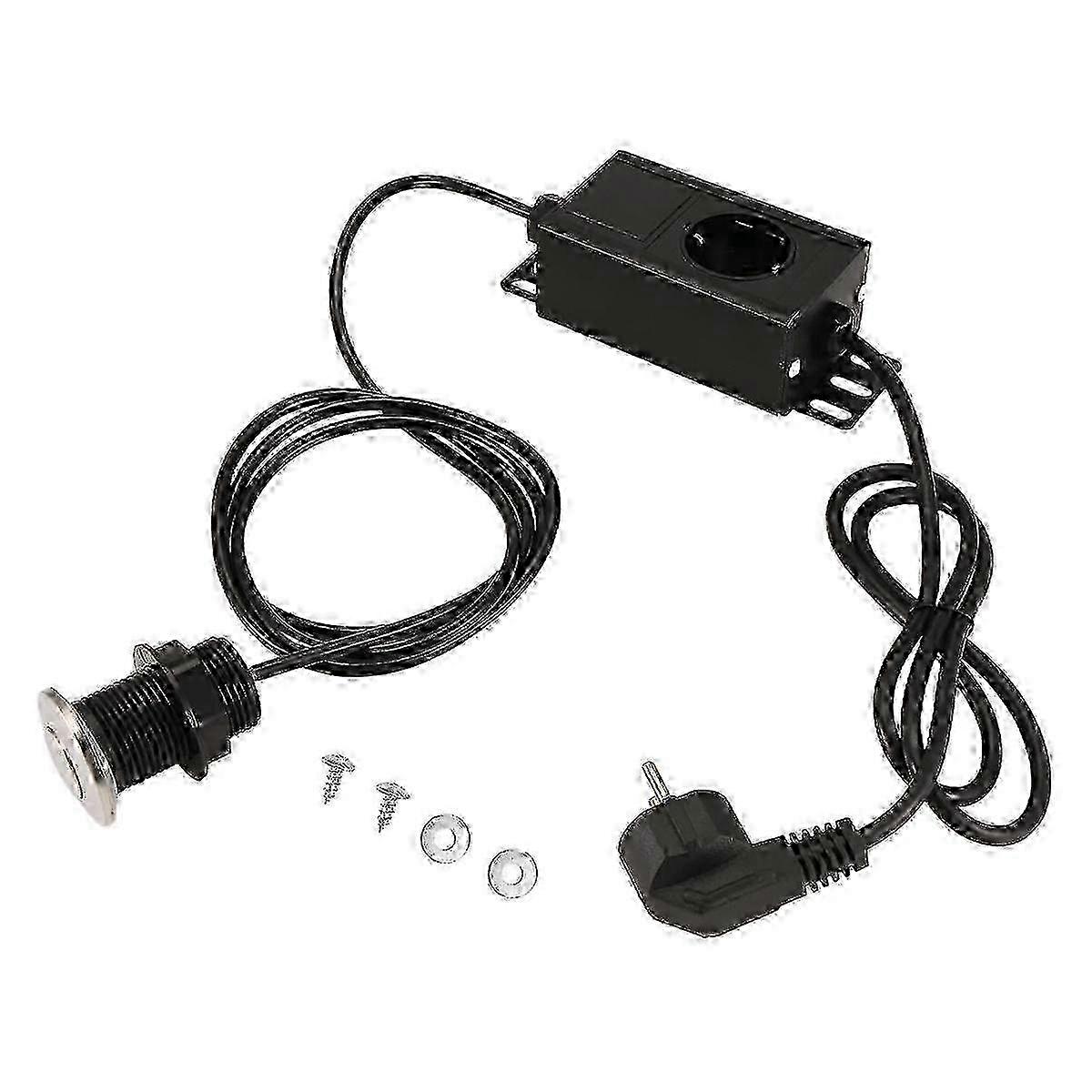 Garbage Disposal Air Switch Kit with On/Off Button for Waste Disposer - EU Plug szrh21