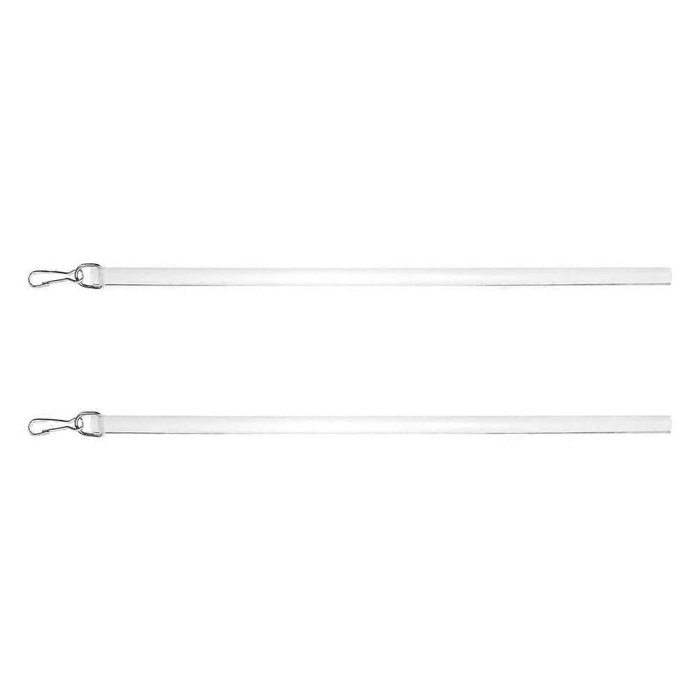 Transparent Curtain Pull Wand for Window Blind 2Pcs Acrylic Material