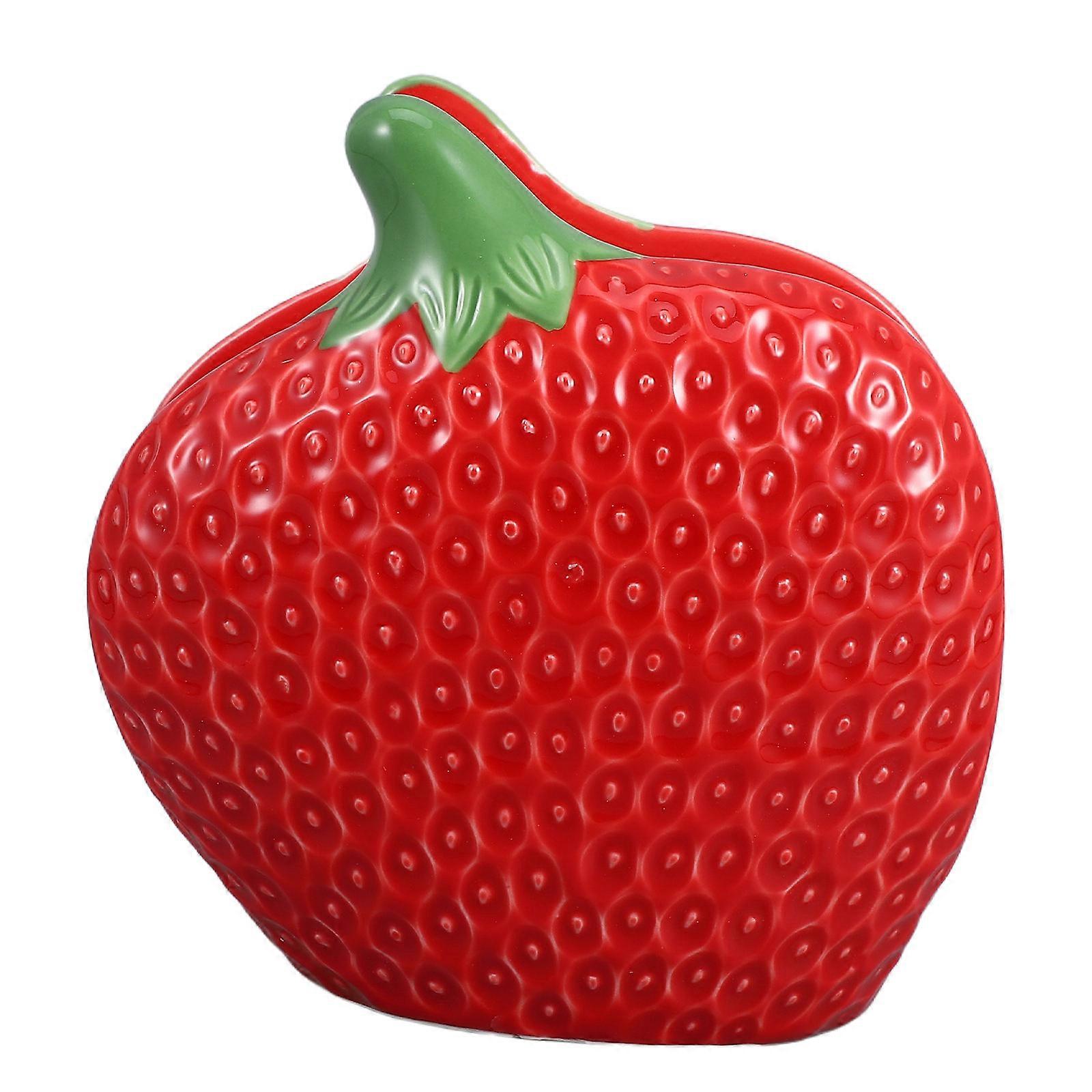 Red Ceramic Paper Towel Holder for Kitchen and Dining Table Use