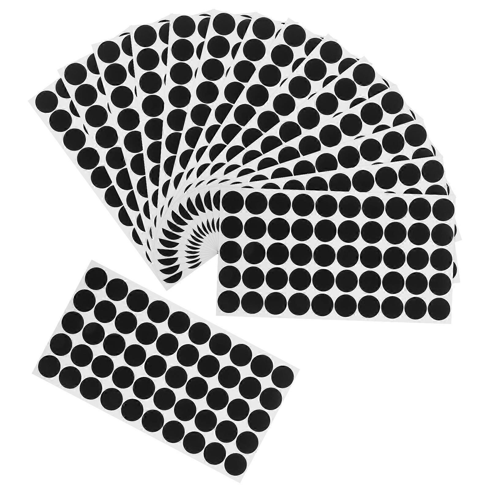 Black LED Blocking Stickers Pet Material for Electronics 50 Sheets Set