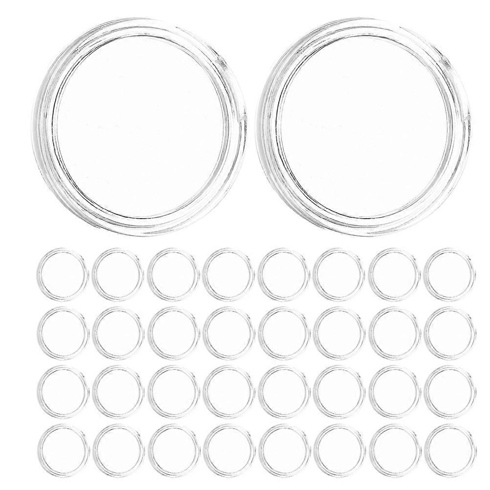 Hard Coin Protector Capsules for Storage 100Pcs Transparent Acrylic Coin Holders