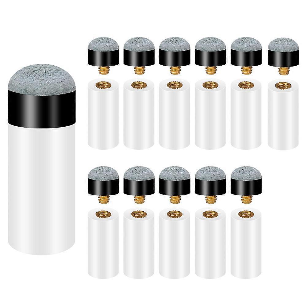 Billardqueue-Spitzen mit Pool-Queue-Ferrulen Aufschraubbare Billard-Pool-Queue-Spitzen 12-mm-Pool-Stick-Spitzen