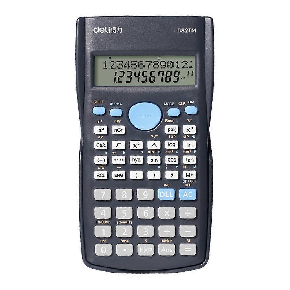 Deli D82TM Scientific Calculator 240 Functions Functional Calculator with Protective Case for School Students and Teachers A