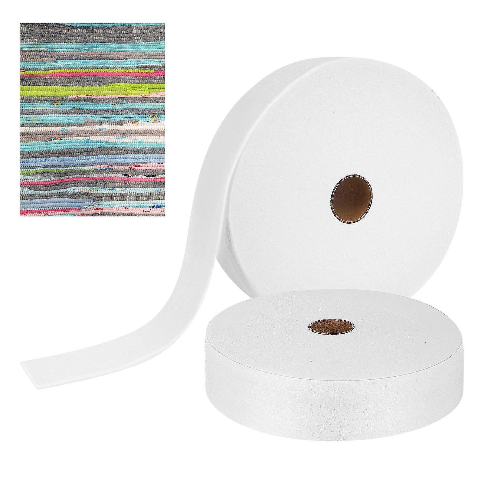 2 Rolls Needle Punched Nonwoven Batting Fabric for Quilting Use White