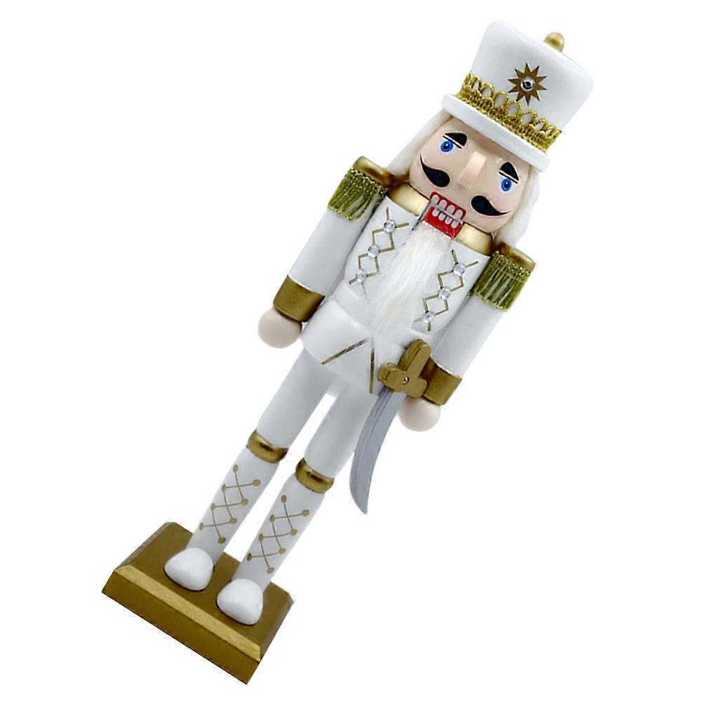 Traditional Nutcracker Christmas Decoration Wooden Nutcracker 2Pcs Set