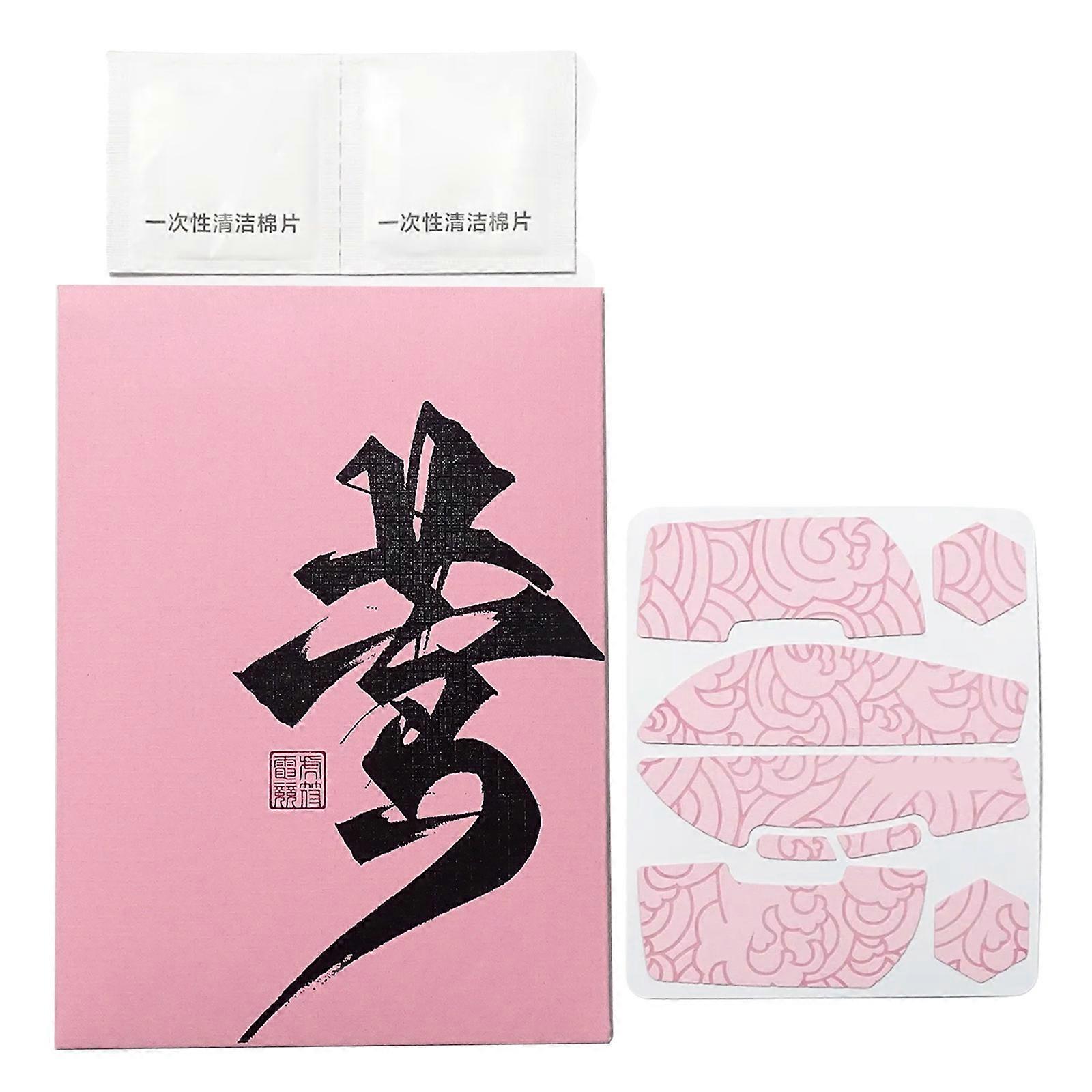 Esptigers Mouse Skin Mouse Skates Side Stickers Sweat Resistant Pad AntiSlip Grip Tape for GProX Superlight 2C Mouse  Pink