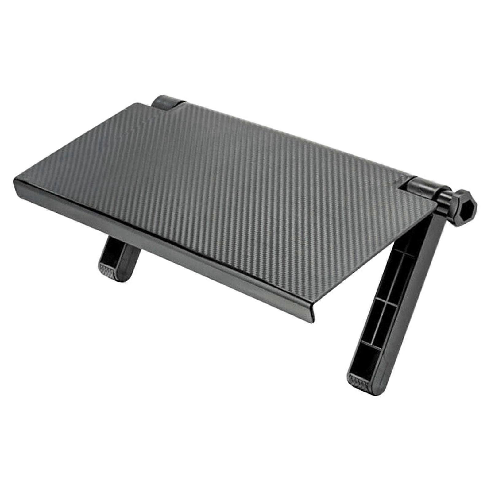 Adjustable TV  Shelf Organizer and Monitor Shelf Storage Rack with Foldable SpaceSaving Design