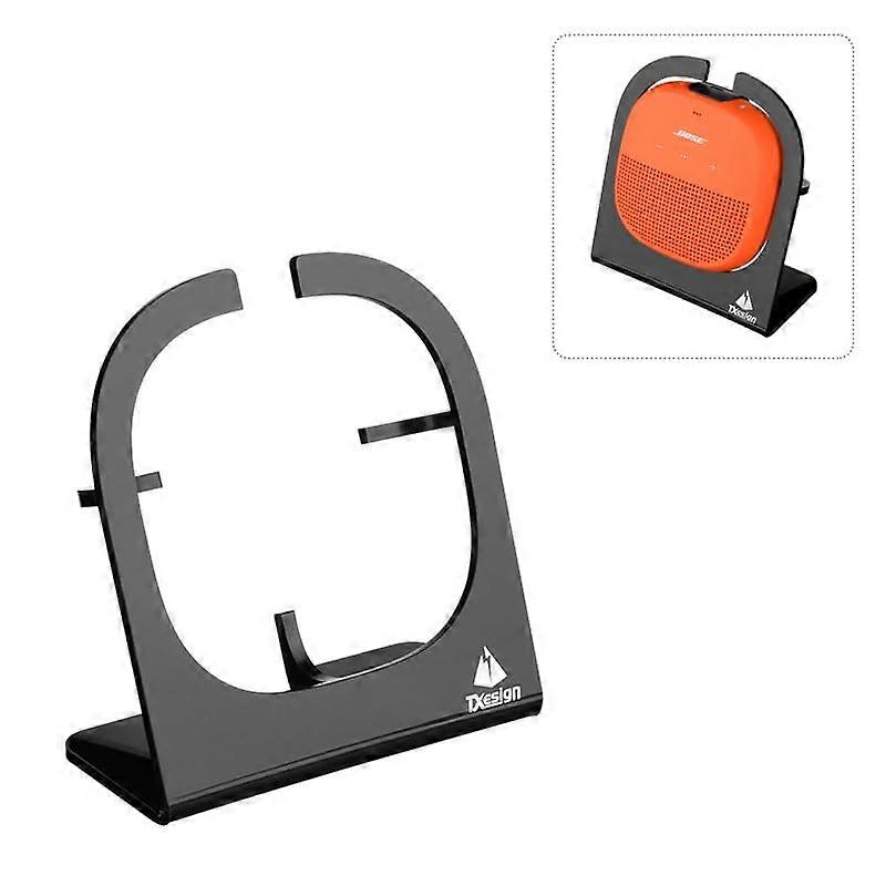 Mount with Wall and Desktop Stand, Cable Management, Black Speaker Holder for Bose SoundLink Micro