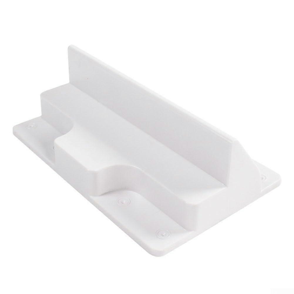 ABS Solar Panel Mounting Bracket With Watertight Fixing And Ventilation For Caravans Boats Flat Roofs White Right Angle