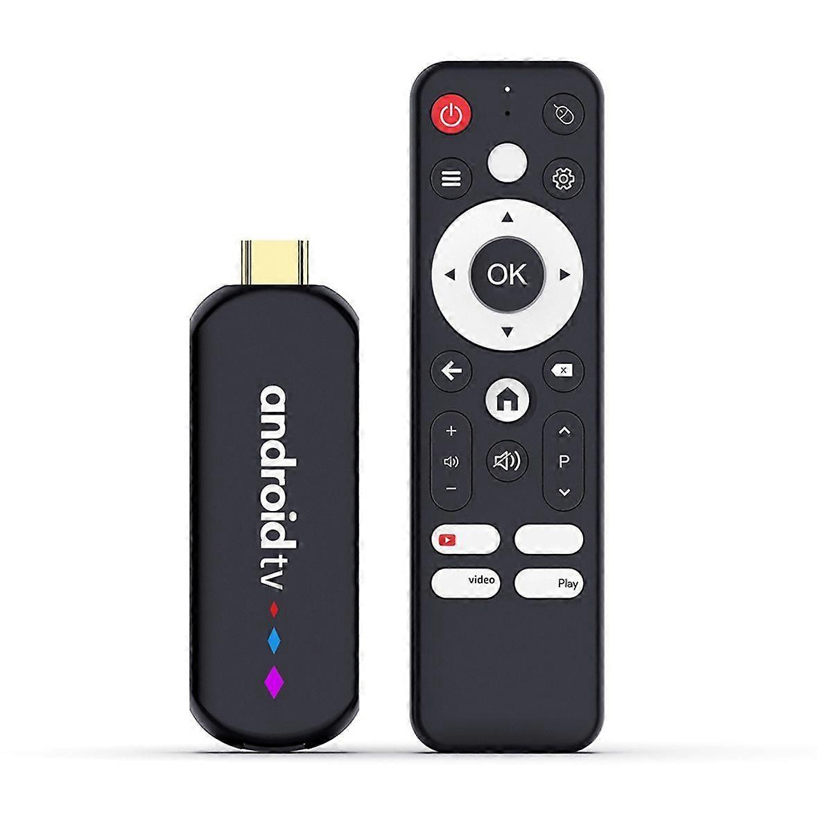 Amlogic S905L TV Box Quad Core Android14.0 4K Video WiFi BT Voice Assistant Remote Control Media Pl