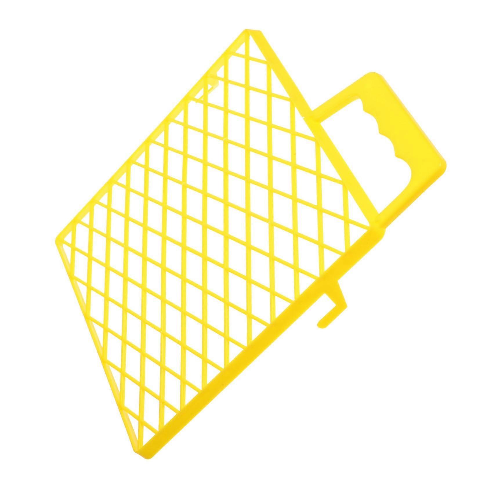 Plastic Paint Roller Grid for Buckets with Easy Clean Design and Smooth Roller Loading Yellow